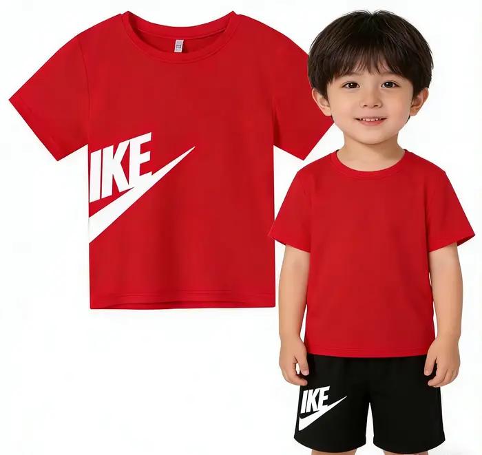 Ensemble T-shirt et short blancs pour enfants été 2026 - Nouveau design pour garçons et filles de 3