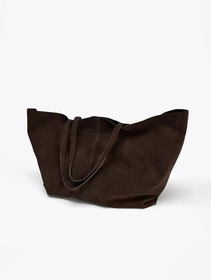 Sac à bandoulière simple pour femme, sac à main en peau de vache, sac de shopping de très grande cap