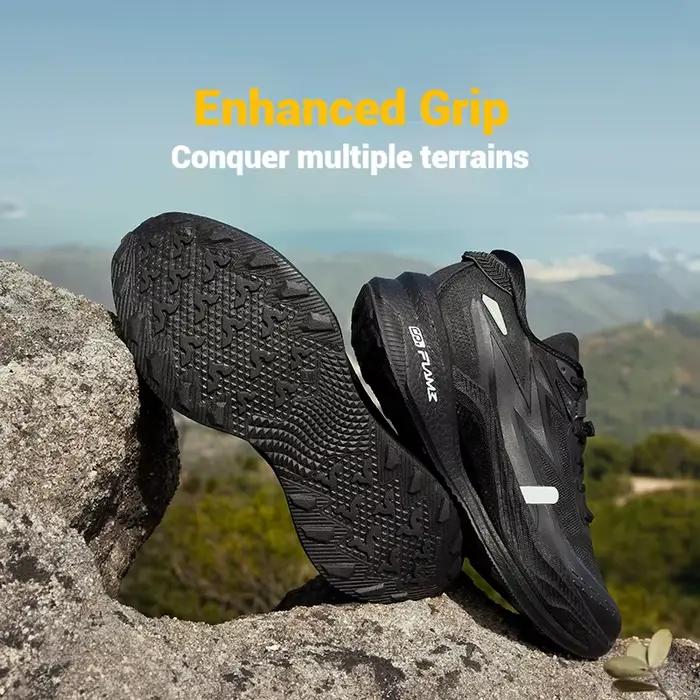 Chaussures de course 361 degrés Flame 4x4 hommes - Semelle carbone anti-dérapante stable usure baskets running