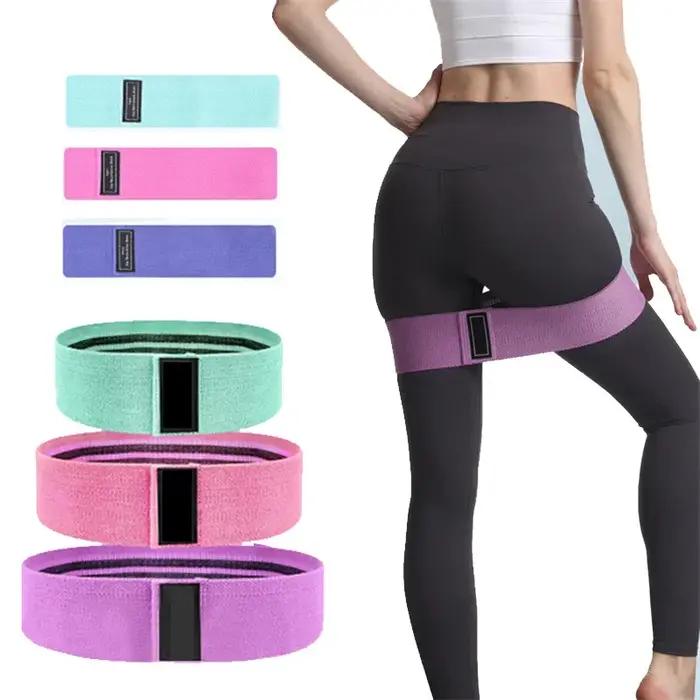 Bandes de Résistance en Tissu pour Hanches et Fessiers, Élastiques de Musculation pour Cuisses, Cerc