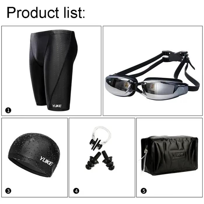 Maillots de bain pour hommes, maillot de bain à Angle plat, short de natation, imperméable, séchage