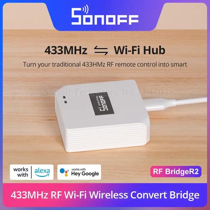 SONOFF RF Bridge R2 433MHz RF Wi-Fi passerelle sans fil scène intelligente prise en charge de la séc