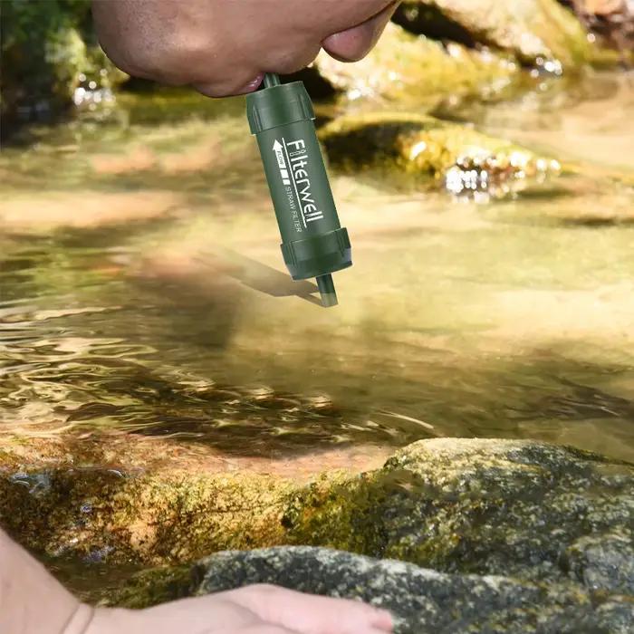 Westtune Mini filtre à eau extérieur paille Camping Purification Portable randonnée purificateur d'e