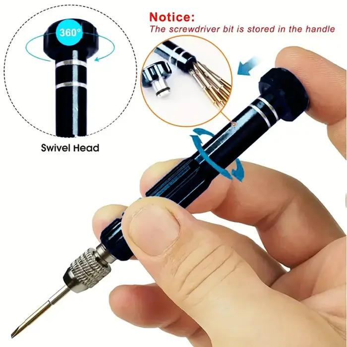 Kit de petit tournevis multifonctionnel 5 en 1, outil de réparation pour lunettes, lunettes de solei