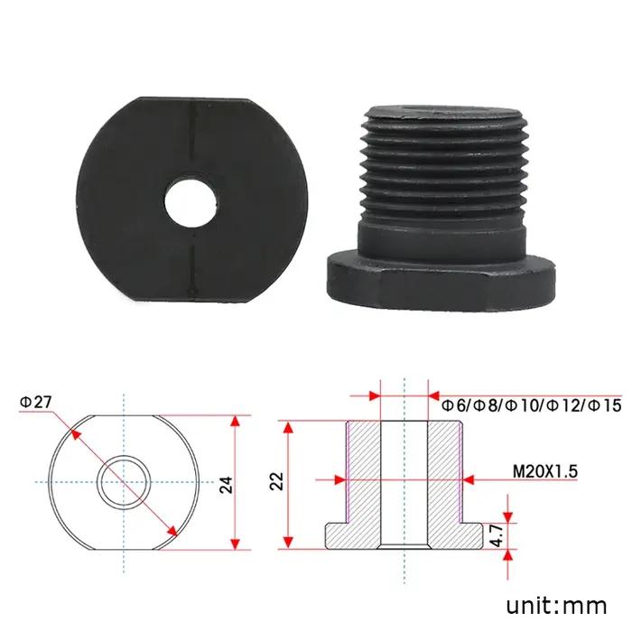 Douille de forage de gabarit de chevilles pour le travail du bois, 6-15mm, trou de poche, manchon de