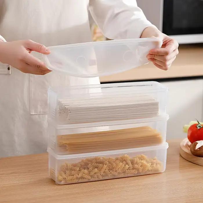 Conteneur de Spaghetti de nouilles de cuisine, boîte de rangement de conservation des céréales domes