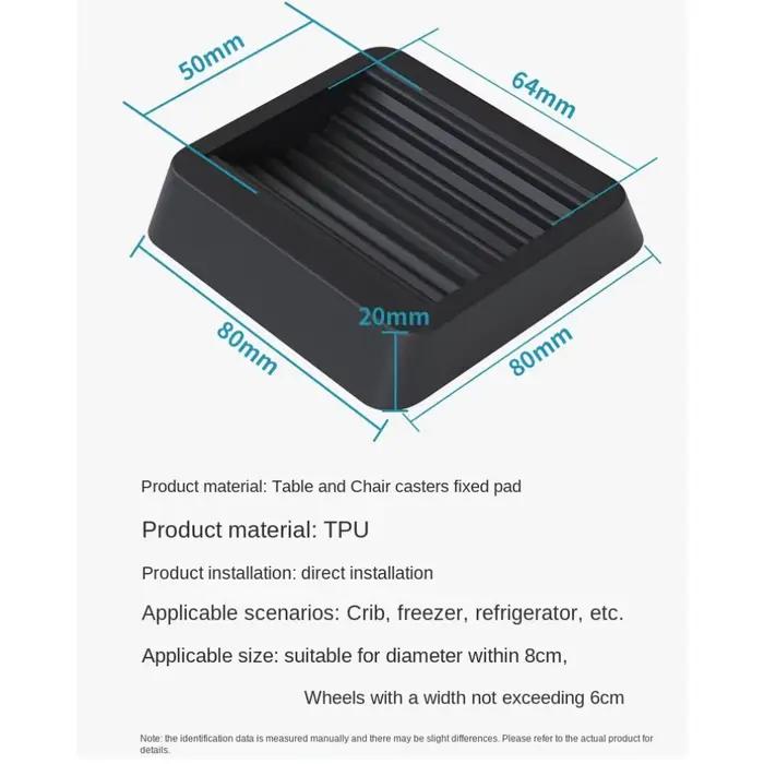 Coussinets de fixation pour meubles et chaises de bureau, Anti-Vibration, antidérapants, tapis de pi