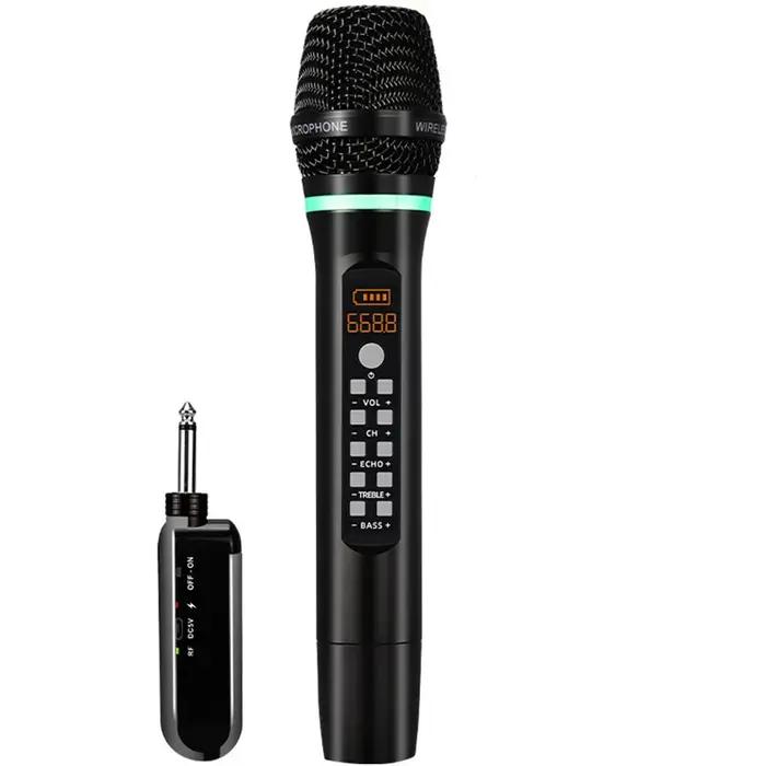Microphone professionnel sans fil UHF, Bluetooth, karaoké, Studio d'enregistrement, fête à domicile,