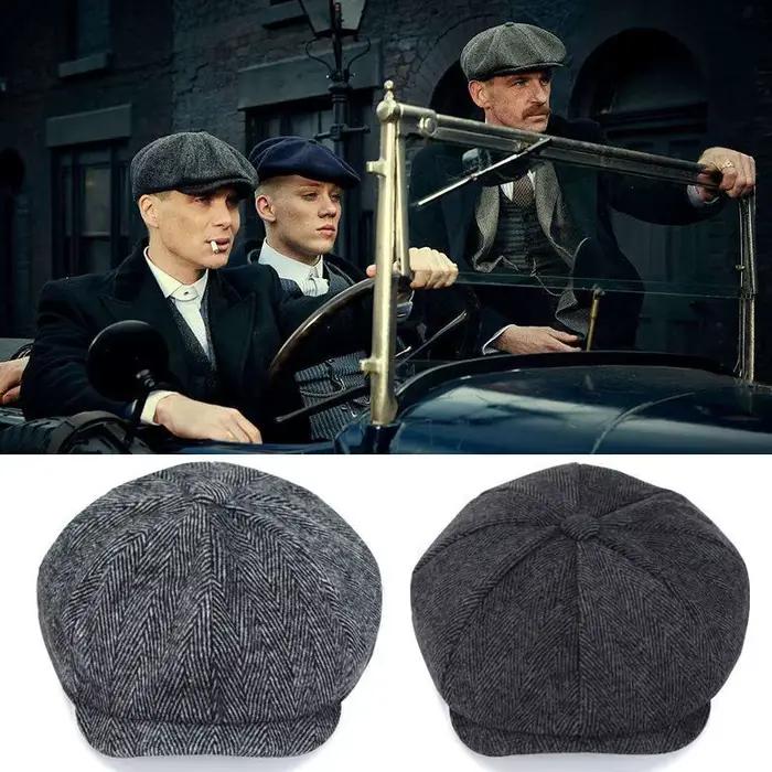 Haute qualité hiver rétro Style britannique casquette gavroche hommes Vintage luxe unisexe nouvelle