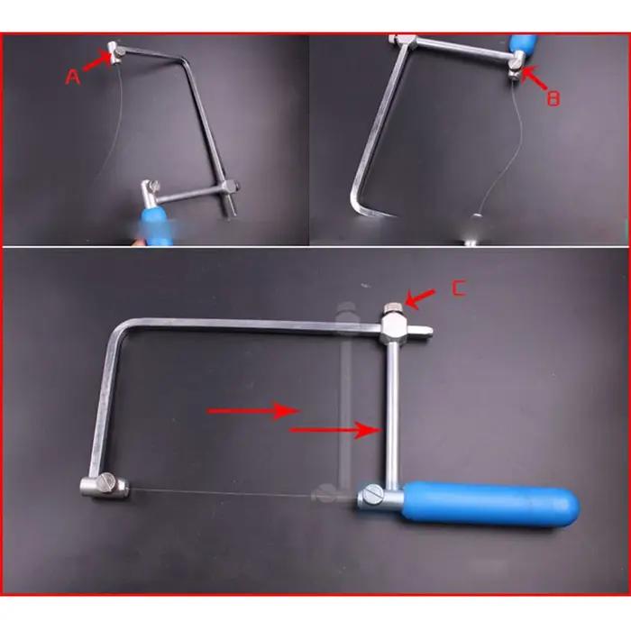 Fil de coupe diamant super fin 1m, outil de bricolage, lames de scie, Jade métal marbre granit pierr