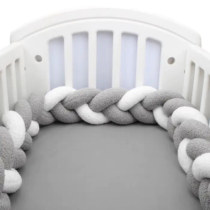 1-4M bébé lit pare-chocs infantile berceau oreiller coussin tresse berceau pare-chocs protecteur cha
