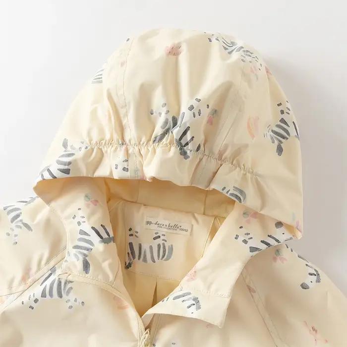 Dave Bella veste pour filles automne printemps enfants mignon Animal imprimé manteau imperméable vêt