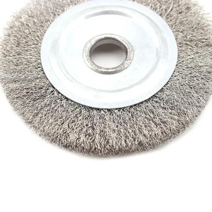 Brosses rondes en fil d'acier, 125mm, meuleuse, outils abrasifs pour l'élimination de la rouille du