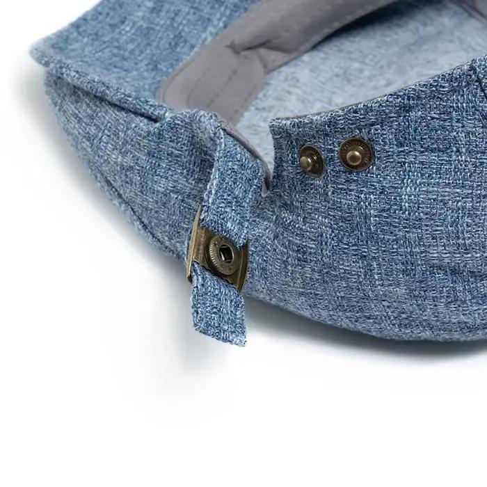 Nouveau été mince Double boutonnage béret mode hommes Vintage visière casquette plate femmes chapeau