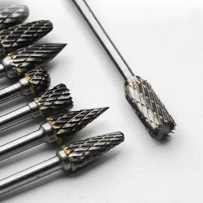 Jeu de bavures en carbure compatibles avec l'outil rotatif Dremel, 10 embouts de meuleuse, râpe à li