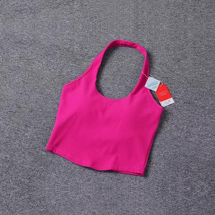Soutien-gorge de sport dos nu pour yoga et fitness - Rembourré super doux couleur unie