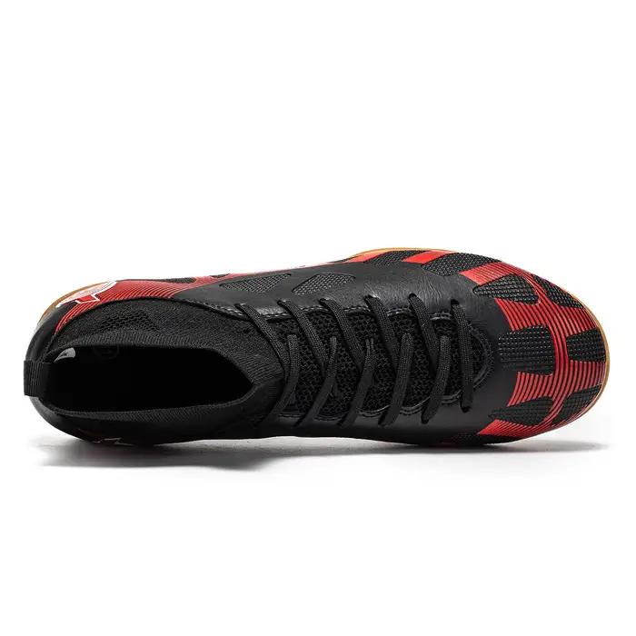 Chaussures de Football à fond plat pour hommes, chaussures de sport IC d'intérieur, montantes pour a