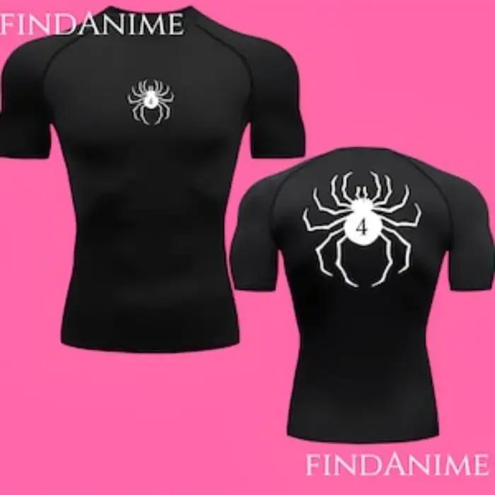 T-shirts de compression Spider, T-shirt de compression Anime Phantom Troupe Hunter x Hunter, T-shirt