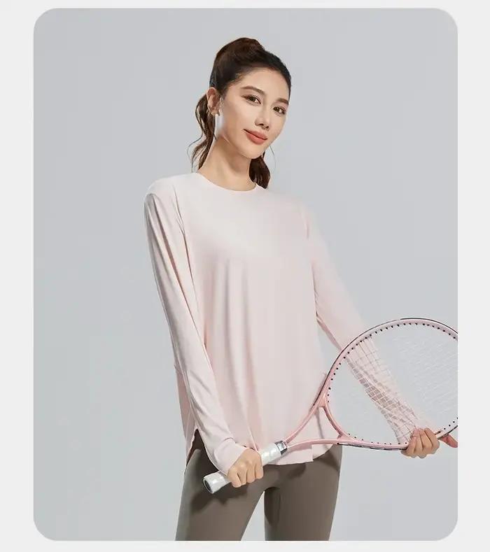 STOUREG – couverture de Yoga, vêtements de sport respirants, chemise de Fitness ample, hauts d'entra