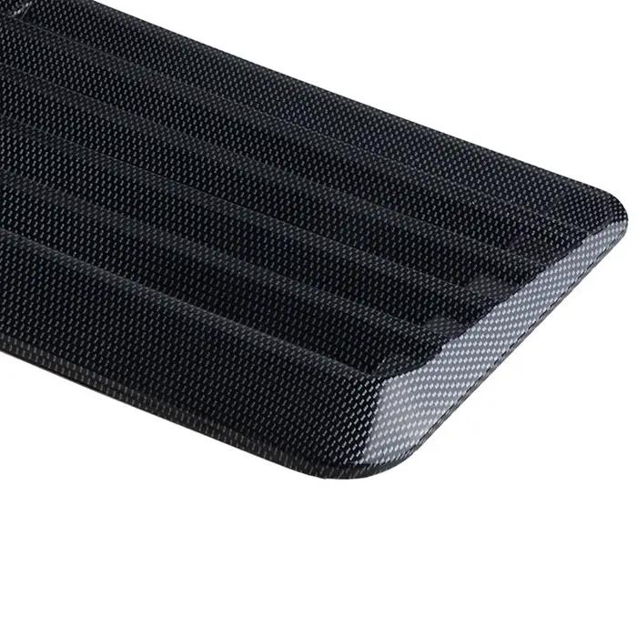 1 pièces noir/Fiber de carbone universel voiture débit d'air cuillère d'admission capot décoratif Ve