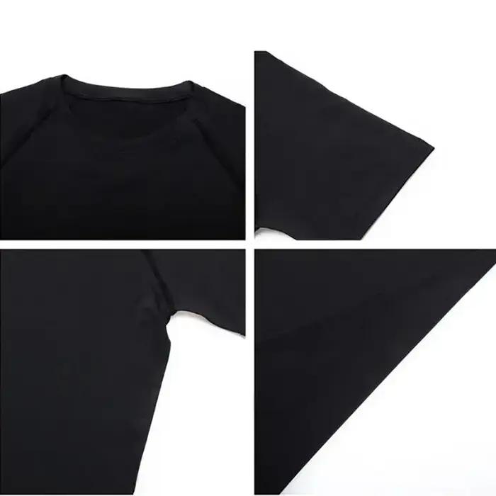 Vêtements de Compression pour hommes collants d'été t-shirt élastique séchage rapide vêtements de sp