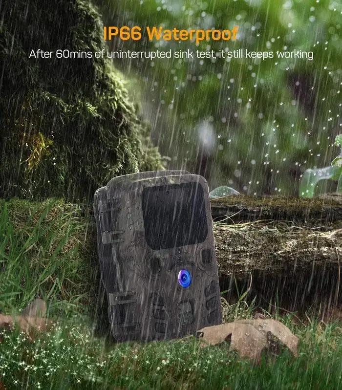 Caméra de chasse 20MP 1080P, caméras de surveillance de la faune en extérieur, vision nocturne, pièg