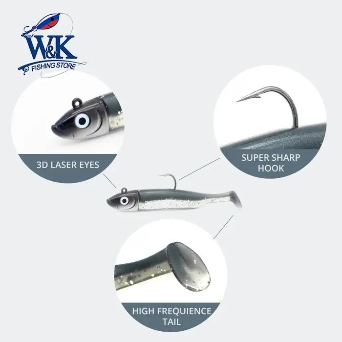 Nouvelle taille Slinky Shad 6 cm avec 5g tête de gabarit KIT de leurre souple à 3 pouces ensemble de