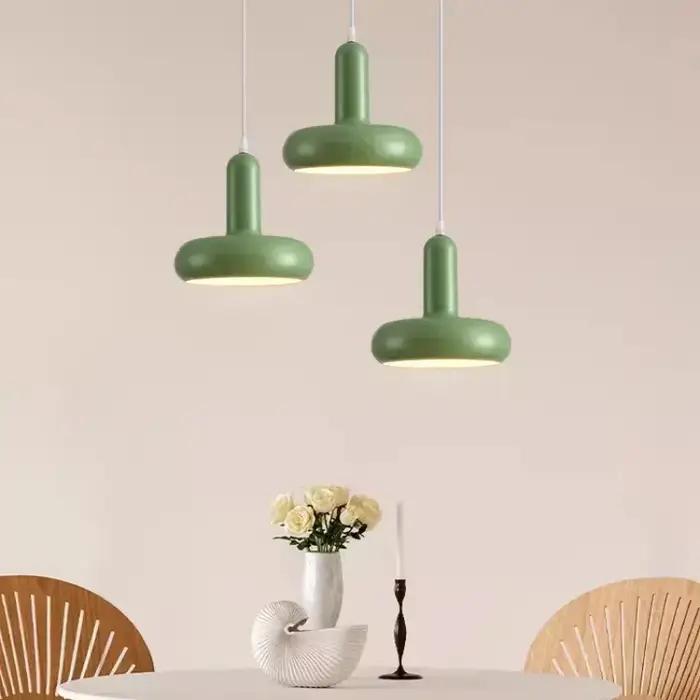 Lampe suspendue de chevet, personnalité créative, Art Simple, moderne, Style crème, lustre de maison