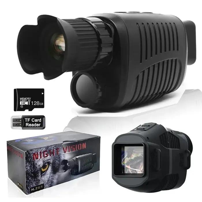 Appareil de vision nocturne monoculaire, caméra infrarouge HD 1080P, n'aime lumineux numérique 5X, t