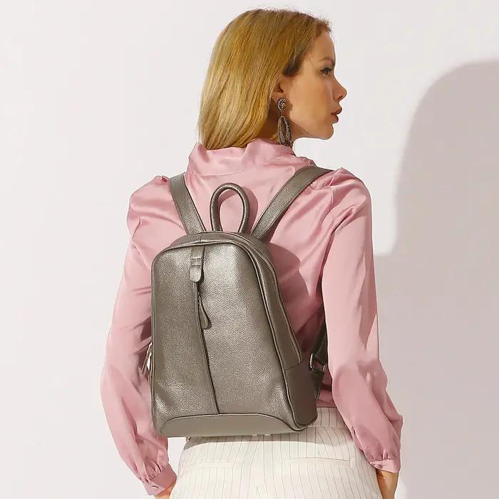 Zency – sac à dos en cuir véritable 100% souple pour femmes, sac à dos de voyage décontracté, sacoch