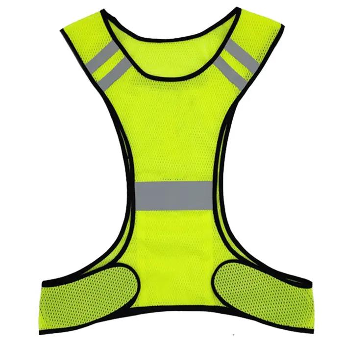 Gilet de course haute visibilité, gilet réfléchissant de sport respirant, léger pour hommes et femme
