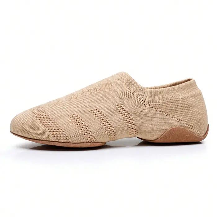 Chaussures danse ballet femme - Pantoufles fond plat souples pour yoga et entraînement intérieur