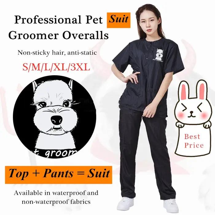 Uniforme de toiletteur imperméable pour animaux de compagnie, coupe trempée, respirante, douce, salo