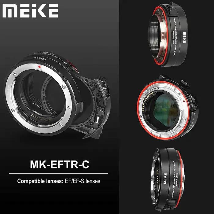 Meike MK-EFTR-C Dstress- in Filtre Auto Focus Mount Bague d'adaptation pour objectif IL EF / EF-S à