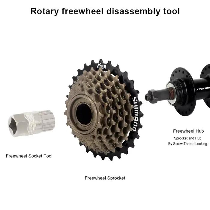 Outil de réparation de retrait de pignon de roue libre de vélo pour 6/7/8/9/10/11S extracteur de rév