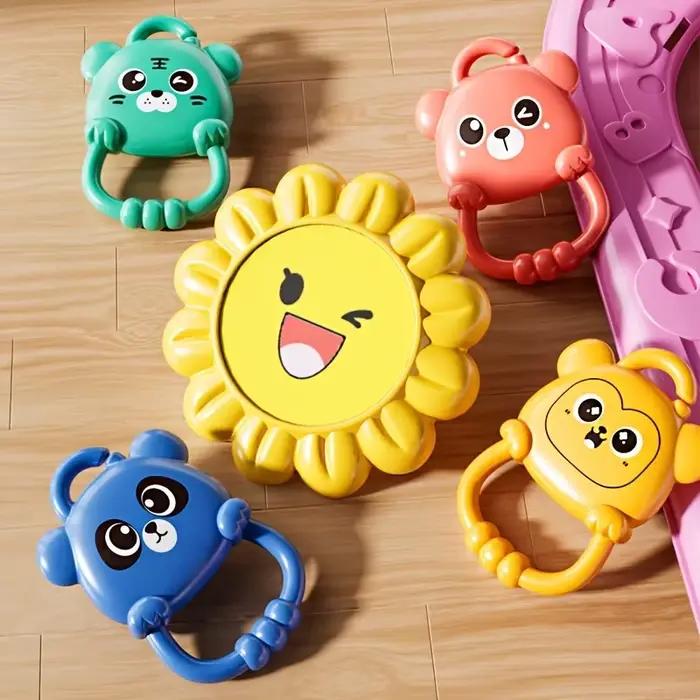 Tapis de jeu pour bébé, 1 ensemble de tapis rampant pour activités de fitness pour bébé avec jouets suspendus, tapis de jeu musical éducatif, vacances parfaites et B