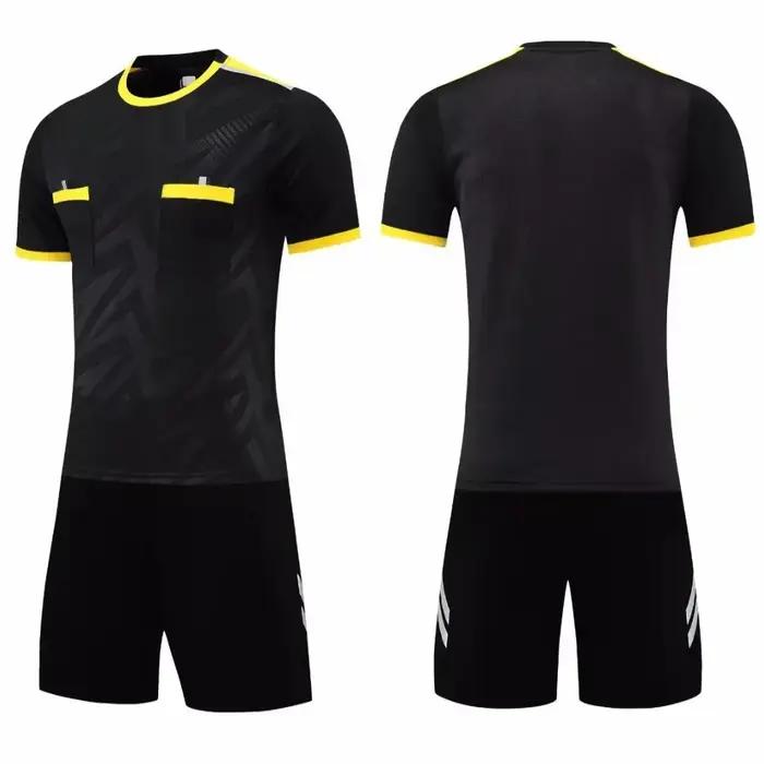 Kits de Football 2025, uniformes d'arbitre pour hommes, maillots de Football, chemises avec poches,