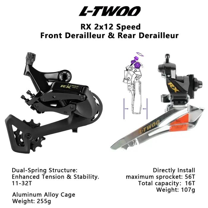 Ensembles de vitesses hydrauliques LTWOO pour vélo de route avec disque jas12 et manivelle ZRACE pour course et randonnée