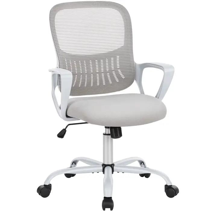 JIan-Chaise de Bureau Ergonomique à Dossier en Maille, Réglable, à Roulettes, pour Ordinateur, Jeu à
