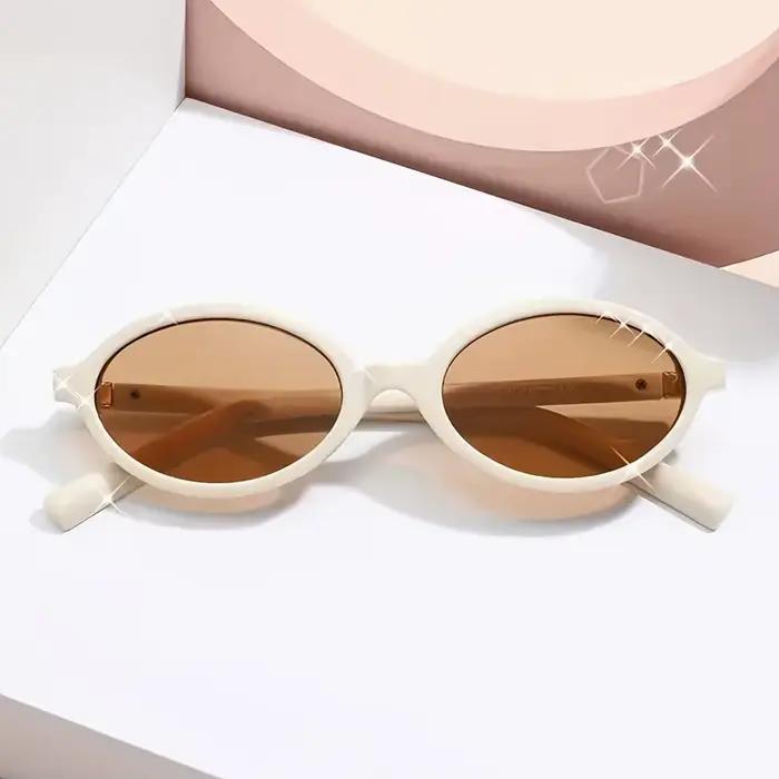 Lunettes ovales de Style Y2K pour femmes et hommes, petite monture, Vintage à la mode avec fonction