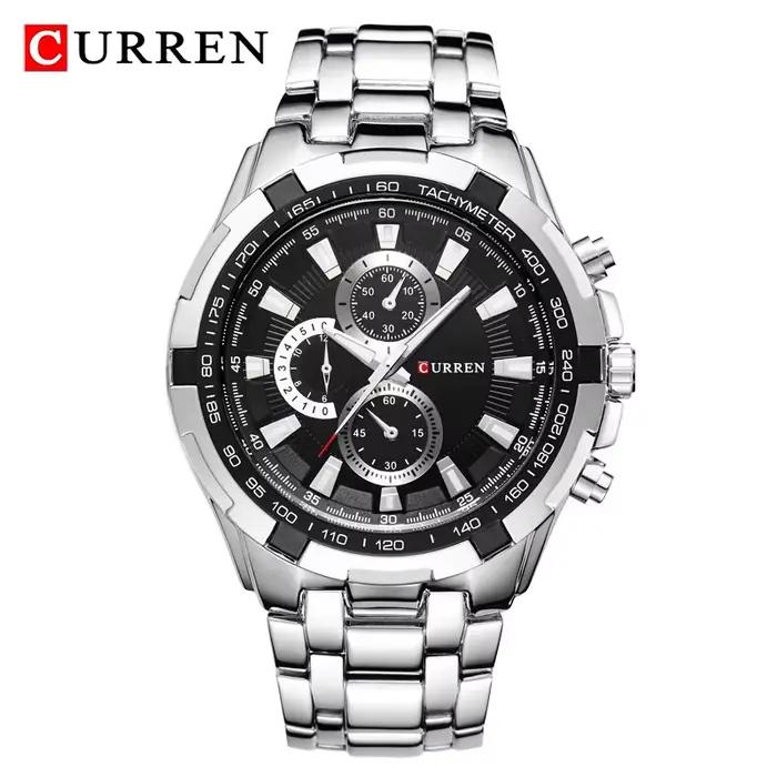 CURREN 8023 montre à Quartz pour hommes étanche Sport militaire montres homme affaires en acier inox