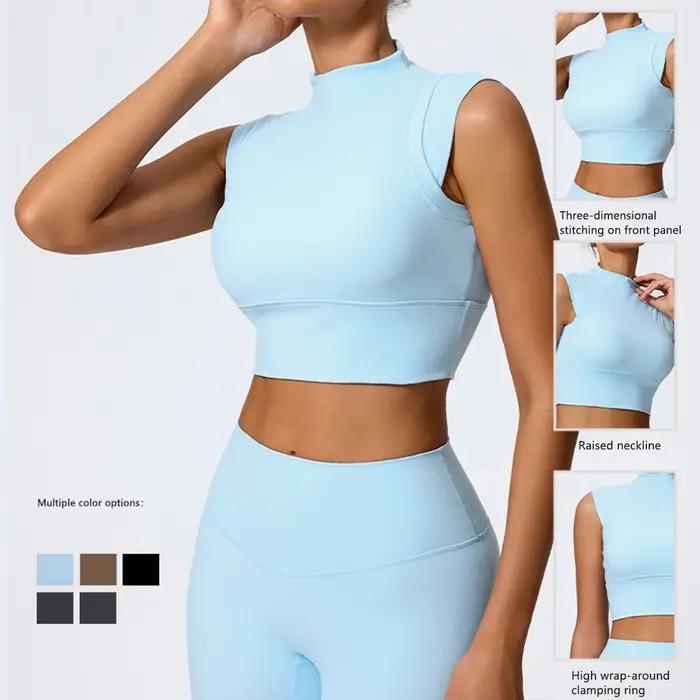 Haut de gymnastique Push Up fort impact femme - Soutien-gorge sport Yoga brassière antichoc confortable