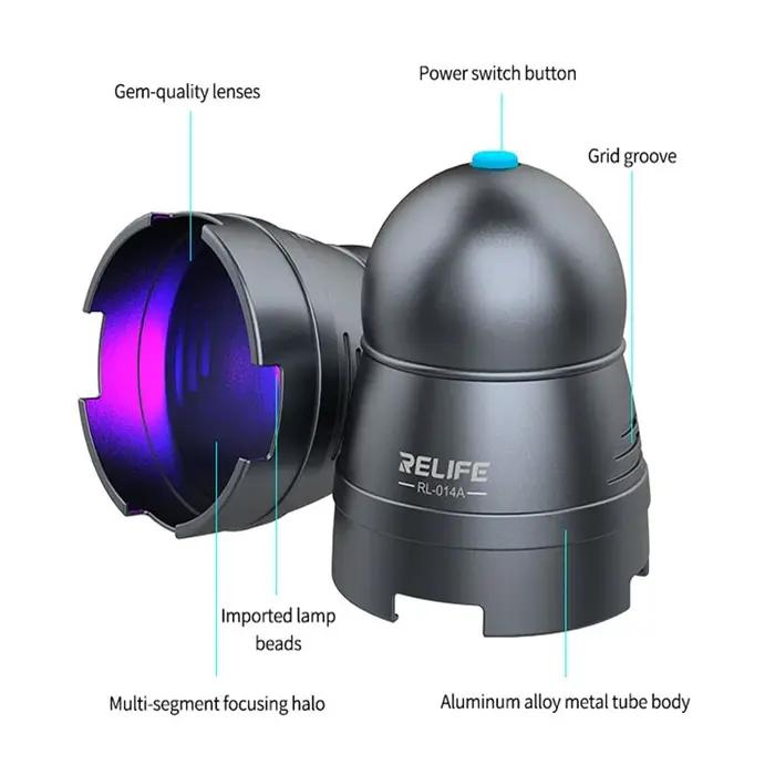 RELIFE RL-014A lampe à polymérisation UV intelligente huile verte lumière à polymérisation rapide po