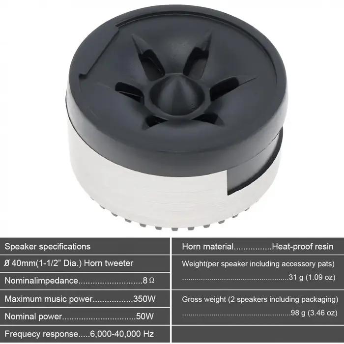 Mini haut-parleurs breton universels pour système audio de voiture, haut-parleurs twecirculation, 35