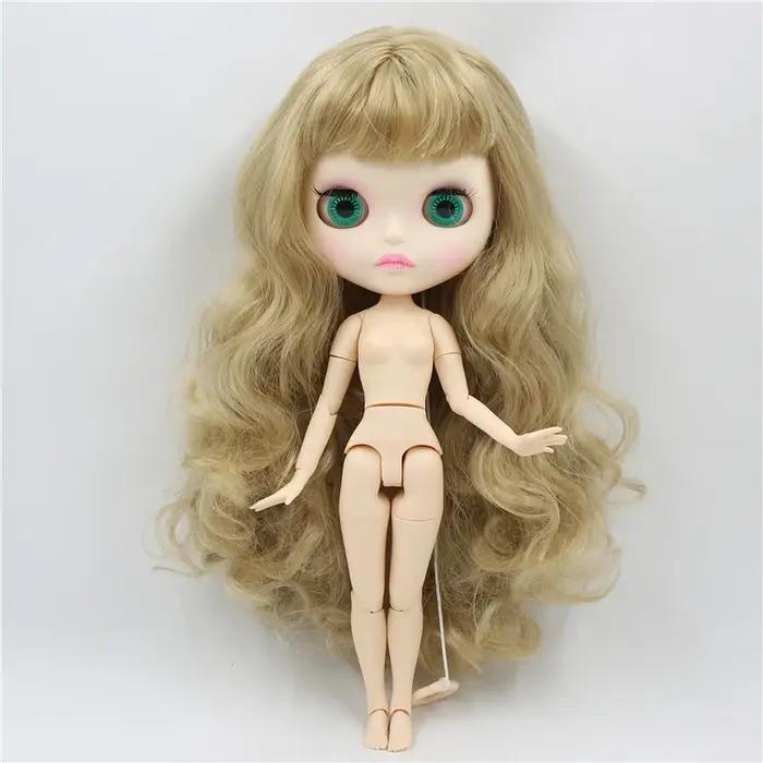 ICY DBS-Poupée Blyth Personnalisée avec Corps ArtiBMO, Jouet à Peau Blanche, Couleurs des Yeux Aléat