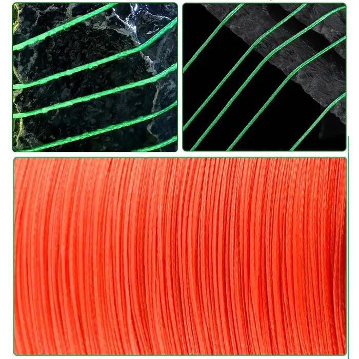 JOF – ligne de pêche à la carpe, 8 brins/4 brins, 500M/300M, cordon PE multifilament tressé, matéria