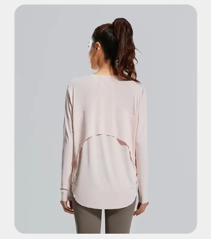 STOUREG – couverture de Yoga, vêtements de sport respirants, chemise de Fitness ample, hauts d'entra