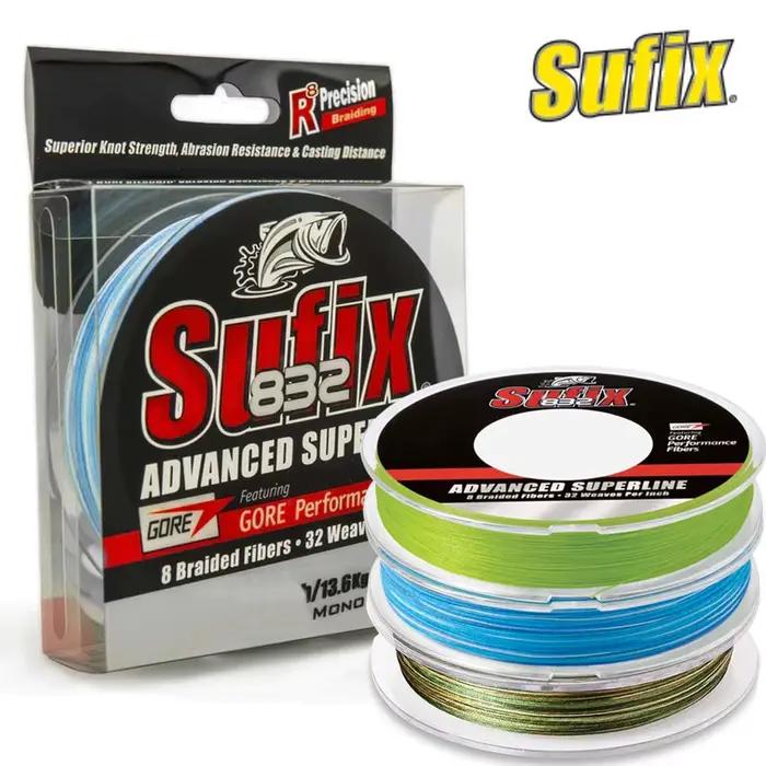 Ligne de pêche Sufix 832 8X tresse 120m/250m multifilament 8 tresses carpe 13-86LB super forte