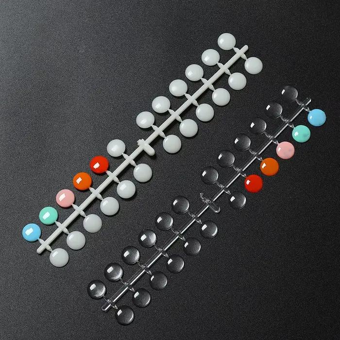 TP 120 pièces Table d'affichage de vernis à ongles avec autocollants carte de couleur à pois panneau