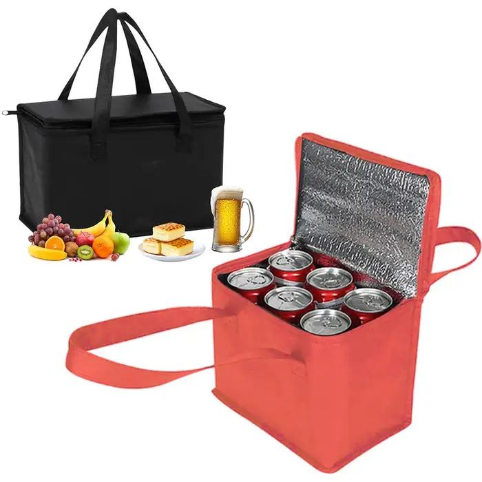 Sac isotherme portable pliable pour pique-nique, sac isotherme pour déjeuner, sac de glace pour alim